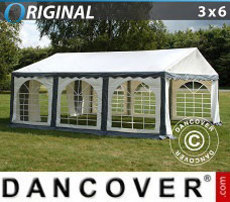 Namiot imprezowy 3x6m PVC, Szary/Biały