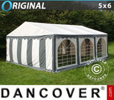 Namiot imprezowy 5x6m PVC, Szary/Biały