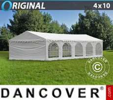 Namiot imprezowy 4x10m PVC, Biały