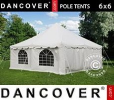 Namiot imprezowy 6x6m PVC, Biały 