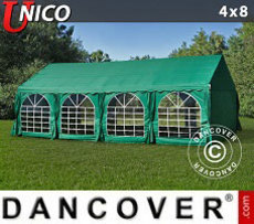 Namiot imprezowy UNICO 4x8m, Ciemna zieleń