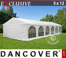Namiot imprezowy 5x12m PVC, Biały